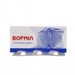 Вормил (аналог Альдазол, Альбендазол) жевательные таблетки 400 мг N3 в Саранске и области фото